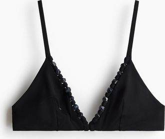 H&M Triangel-Bikinitop - Schwarz