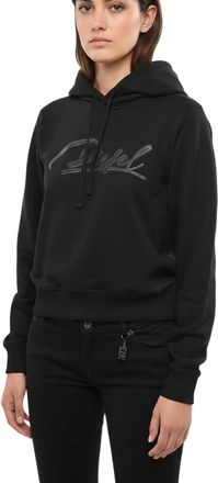Diesel Black Logo Hood Sweatshirt