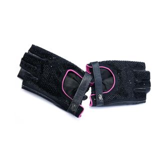 Karl Lagerfeld Gloves, unisex, Black, Size: L K/Autograph Rhinestone Fingerless Gloves
