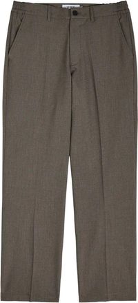 Wax London elasticated-waist trousers - men - Viscose/Recycled Polyester/Elastane - 32 - Brown