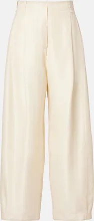 The Row Kolina silk wide-leg pants