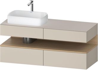 Duravit Qatego Consola Mueble Bajo Lavabo, 2 Extensiones, 2 - Duravit