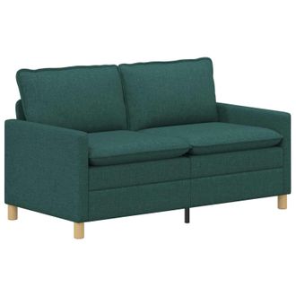 vidaXL Sof&aacute; 2 Plaza Verde Oscuro 156 X 81 X 87,5 Cm Tela Vidaxl