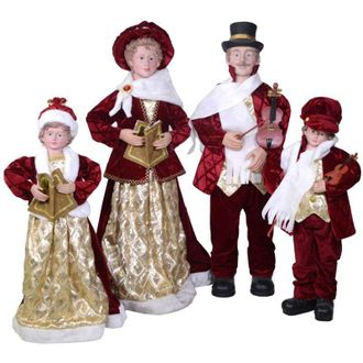 Vacchetti Singers Family Set Tela Burdeos 4pcs Cm34x22h95