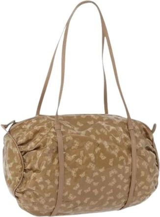 Bottega Veneta Pre-owned Shoulder Bags, female, Beige, Size: ONE SIZE Pre-owned Vintage Hand Bag