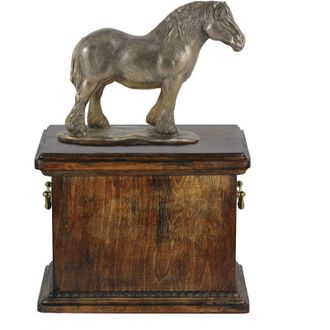 OEM Belga / Percher&oacute;n - Urna Para Cenizas De Caballo, Urna Con Estatuilla, Elegante Urna Con Caballo De Art-dog