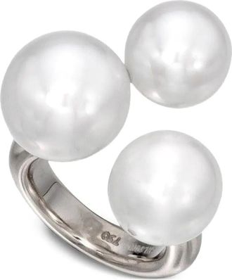 Assael Anello con perle - Argento