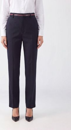 Gucci Pantaloni slim fit in lana con tasche America e a filetto