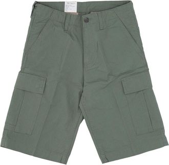 Carhartt Work in Progress Cargo Short Pants Park Rinsed - Heren - Korte Broeken - Groen - W29 - Katoen - Korte Broeken