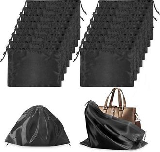 OEM 16 Fundas Protectoras Para Guardar Y Proteger Bolsos, Zapatos Y Botas (negras)