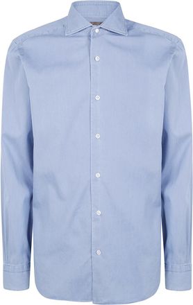 Barba Light Denim Shirt