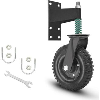 Elle Rueda Para Puerta De 20 Cm - Caucho - Capacidad De Carga De 272 Kg - Amortiguaci&oacute;n De Impactos - Montaje Con Orificios Para Pernos - Herramienta De In
