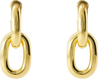 Paco Rabanne Link XL Earrings- Elegant Womens Accessory - female - Rabanne - Earrings - Yellow - ONE SIZE - Accessories