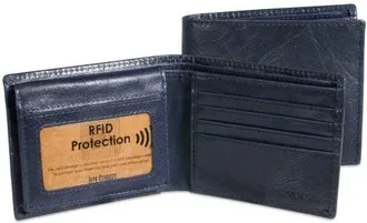 Jack Georges Voyager Bifold Wallet with ID Flap in Navy at Nordstrom