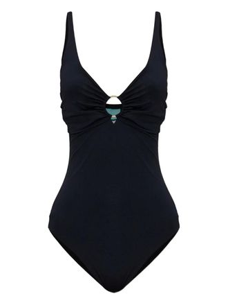 Melissa Odabash ring-detail swimsuit - Nero