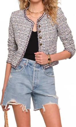 Heartloom Hilary Tweed Blazer In Marina