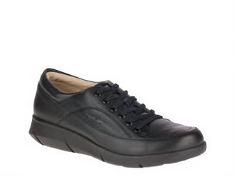 Hush Puppies Womens Dasher Mardie Leather Oxfords In Black
