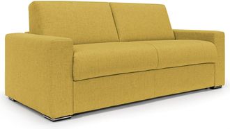 Divani.Store Divani.store - Nixon Sof&aacute; Convertible Con Colch&oacute;n H2o En Tela Impermeable 200 Cm (mat. 140x197) Amarillo