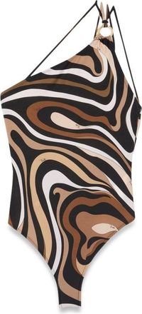 Emilio Pucci Marble Print Swimsuit-Donna