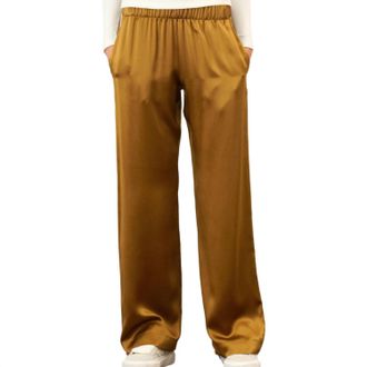 Sablyn Brynn Wide Leg Pant In Matte Gold