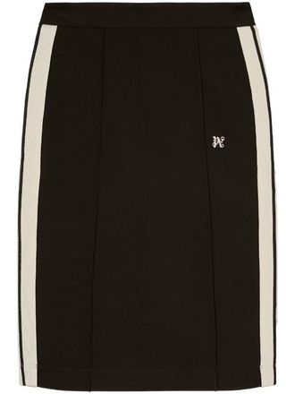 Palm Angels Falda midi con monograma de Palm Angels