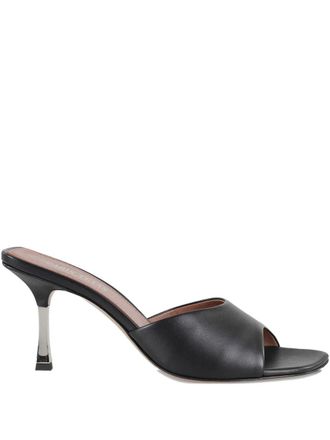 PARIS TEXAS 75mm Lorena mules - women - Leather/Leather/Leather - 36 - Black