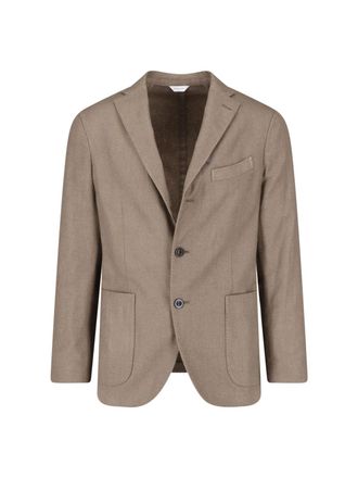 Boglioli Tailored Taupe Notch Lapels Jacket