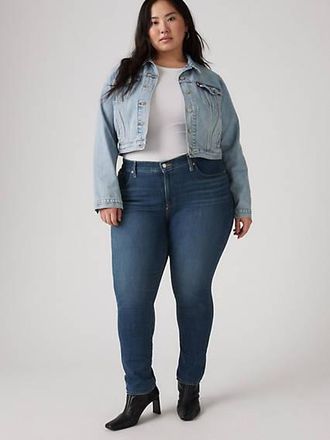 Levi's 311 Shaping Skinny Jeans (Plus Size) - Womens - 14L - Dark Wash / Lapis Maui Views Plus Splash