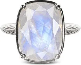 Sterling Forever Sterling Silver Elongated Cushion Stone Ring at Nordstrom, Size 10