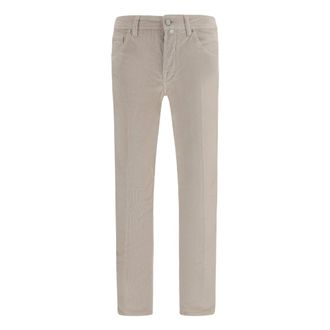 Jacob Cohen Slim-fit Jeans - Heren - Jeans - Beige - Maat: W31 Corduroy