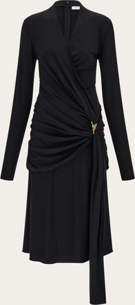Ferragamo Donna Abito con drappeggio Nero