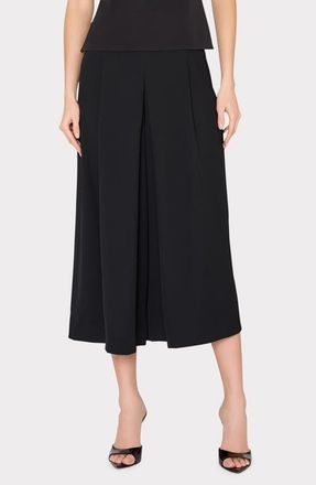 Milly Layla Pleated Culottes in Black at Nordstrom, Size 10