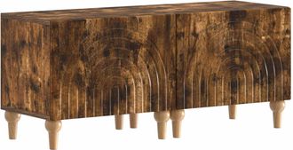 vidaXL Mueble De Tv Roble Ahumado Madera De Ingenier&iacute;a Vidaxl