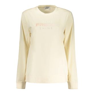 Freddy T-shirt met lange mouwen - Dames - Longsleeves - Beige - M - Tops