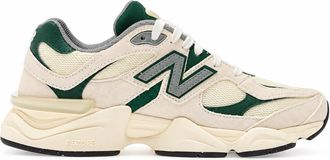 New Balance Green 9060 Layered Leather Mesh Sneakers