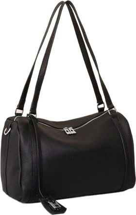 Generic Compatible For Simple Genuine Leather Soft Commuter Shoulder Bag niche design handbag armpit(Black)