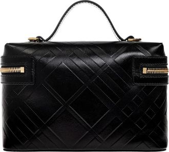 Burberry Vanity Bag - Dames - Handtassen - Zwart - ONE Size - Katoen - Tassen