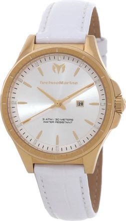 Technomarine MoonSun Date Quartz Silver Dial Ladies Watch TM-822043