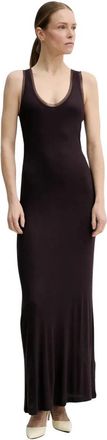 Remain Mesh Trim Jurk - Dames - Maxi kleedjes - Paars - L - Kleedjes