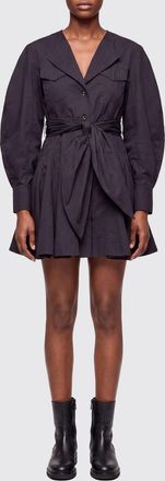 Ganni Abito chemisier in cotone stretch