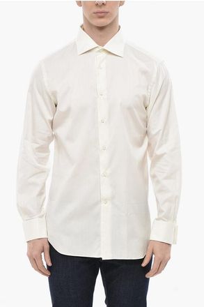 Corneliani Cotton Poplin Shirt with French Collar size 41