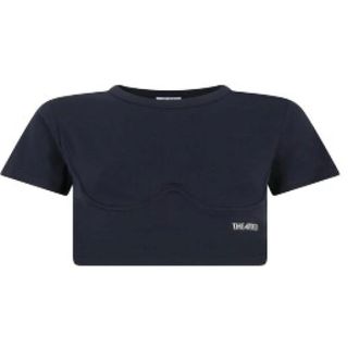 The Attico T-Shirt - female - The Attico - T-Shirts - Black - M - Tops