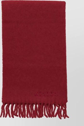Isabel Marant alpaca fringed scarf