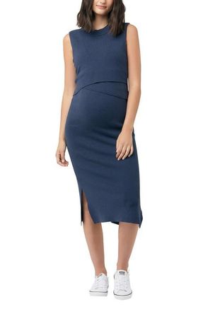 Ripe Layered Nursing Maternity Dress in Ink at Nordstrom, Size X-Large