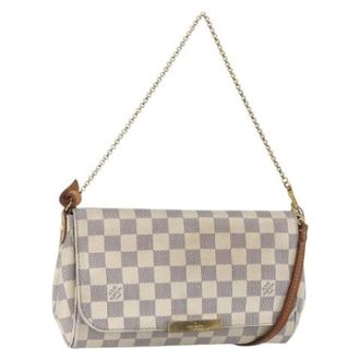 Louis Vuitton Pre-owned Shoulder Bags, female, White, Size: ONE SIZE Pre-owned Canvas Shoulder Bag