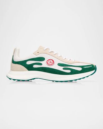 Casablanca Men & apos;s Colorblocked Faux-Suede & Mesh Sneakers