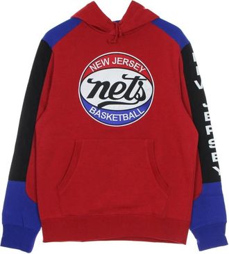 Mitchell & Ness NBA Fusion Fleece Hoodie Hardwood Classics - Heren - Hoodies - Rood - S - Katoen - Hoodies & sweatvesten
