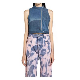 E.L.V. Denim Jeannie Biker Top