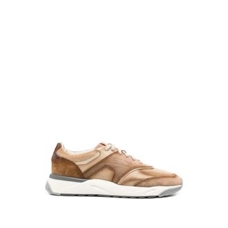 Santoni Sneakers, male, Brown, Size: 9 1/2 US Innova Perforated Sneakers