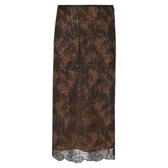 Semicouture Dames, Rokken, Bruin, Maat: S Zijde